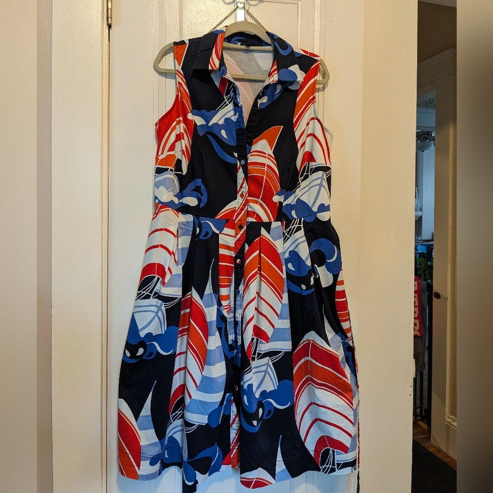 Women's Sleeveless Print Dress